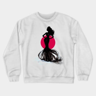 Silhouette of a girl Crewneck Sweatshirt